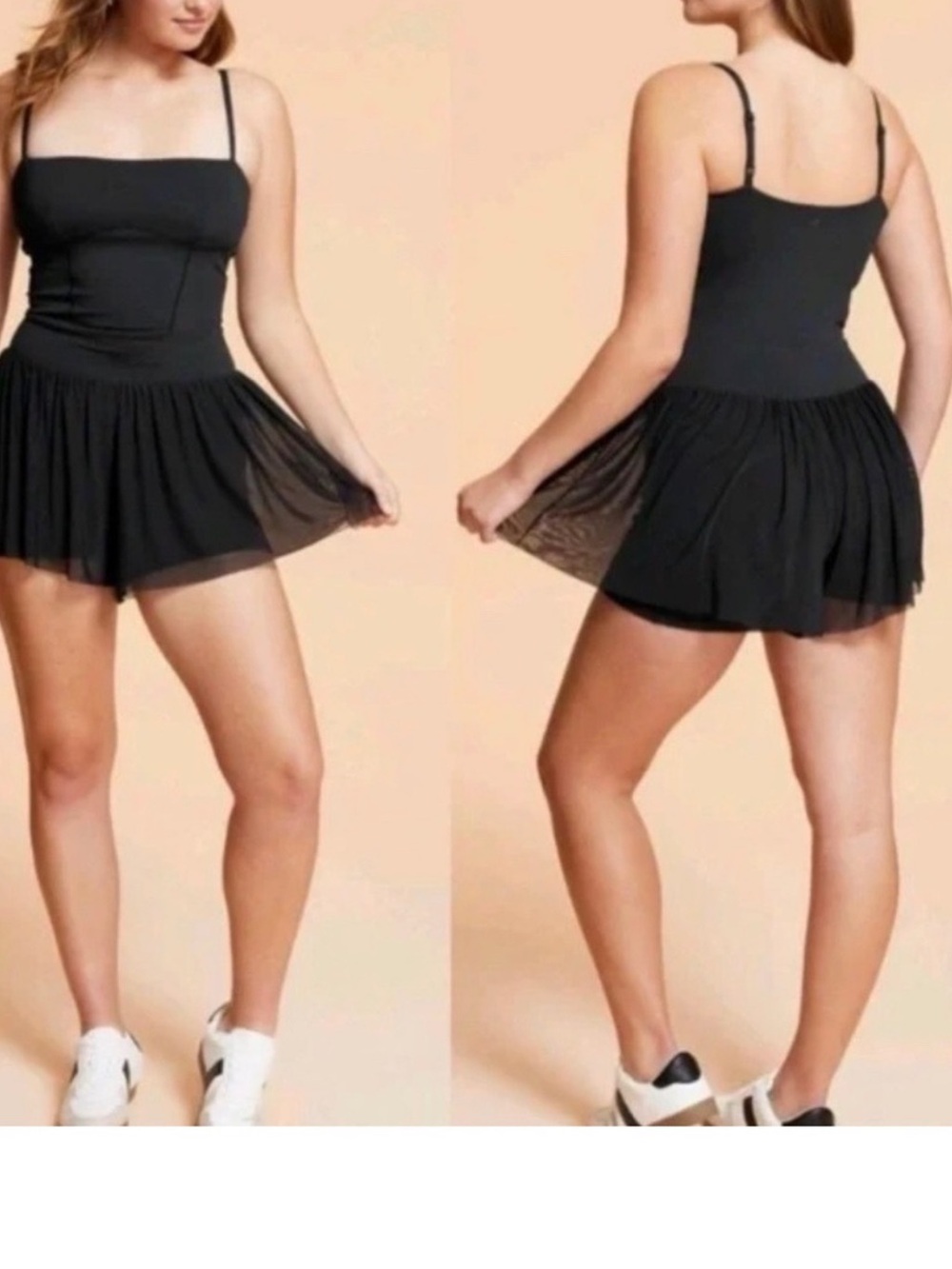 Blogilates Black Athletic Dress Romper - Picture 2 of 4